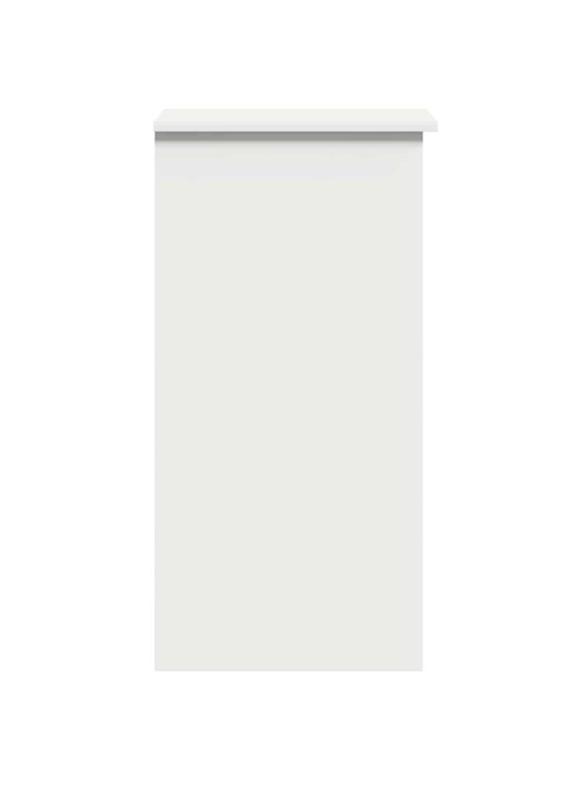 RIIULITEGA KIRJUTUSLAUD VALGE 84X40X78 CM ENGINEERED WOOD