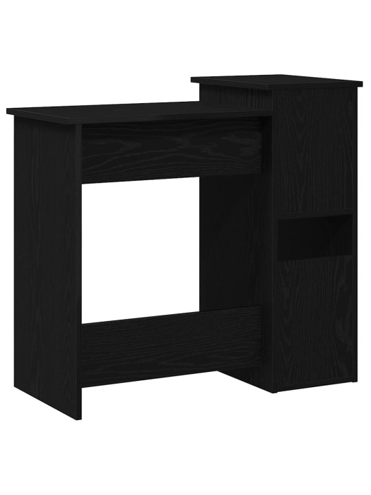 RIIULITEGA KIRJUTUSLAUD, MUST, 84X40X78 CM, TEHISPUIT