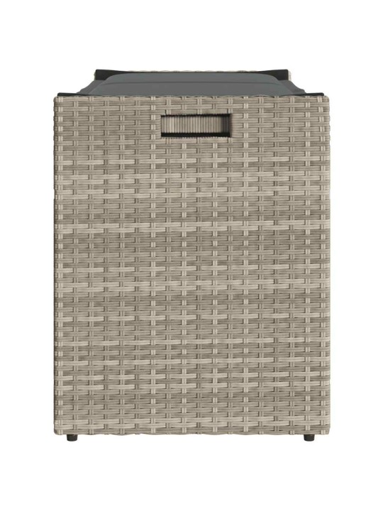 VÄLIHOIUPINK PADJAGA HELEHALL, 100 CM POLÜROTANG