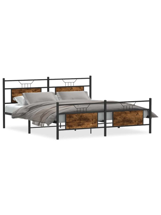 METALLIST VOODIRAAM ILMA MADRATSITA SUITSUTATUD TAMM 160X200 CM