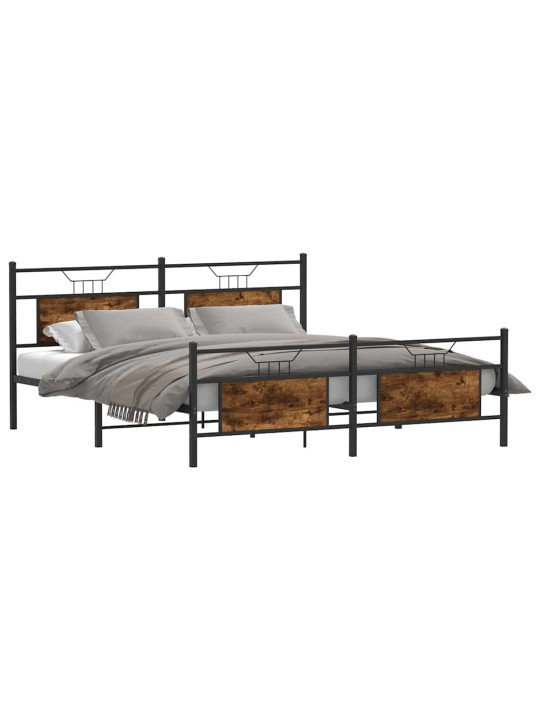 METALLIST VOODIRAAM ILMA MADRATSITA SUITSUTATUD TAMM 160X200 CM