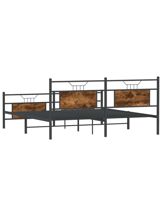 METALLIST VOODIRAAM ILMA MADRATSITA SUITSUTATUD TAMM 160X200 CM