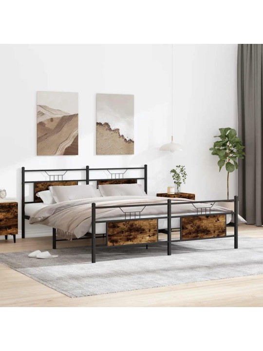 METALLIST VOODIRAAM ILMA MADRATSITA SUITSUTATUD TAMM 183X213 CM