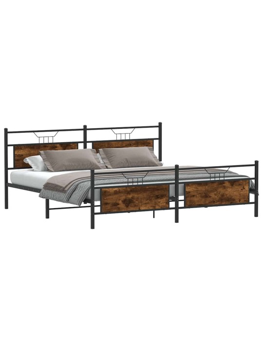 METALLIST VOODIRAAM ILMA MADRATSITA SUITSUTATUD TAMM 193X203 CM