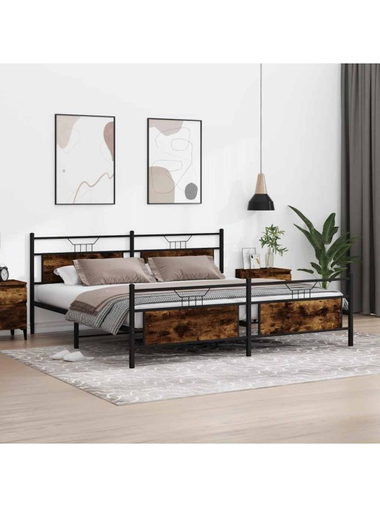 METALLIST VOODIRAAM ILMA MADRATSITA SUITSUTATUD TAMM 193X203 CM