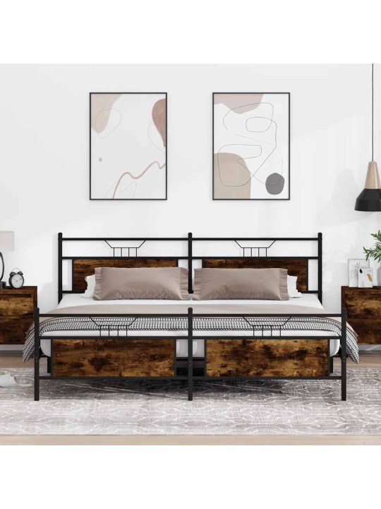 METALLIST VOODIRAAM ILMA MADRATSITA SUITSUTATUD TAMM 193X203 CM
