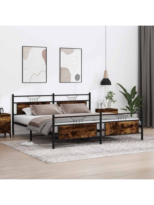 METALLIST VOODIRAAM ILMA MADRATSITA SUITSUTATUD TAMM 200X200 CM
