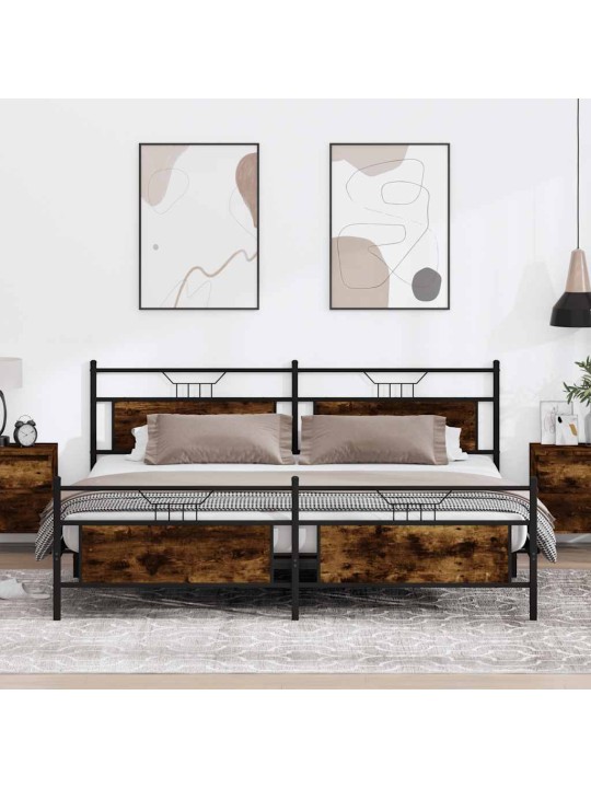 METALLIST VOODIRAAM ILMA MADRATSITA SUITSUTATUD TAMM 200X200 CM