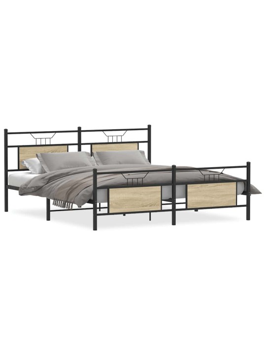 METALLIST VOODIRAAM ILMA MADRATSITA SONOMA TAMM 160X200 CM