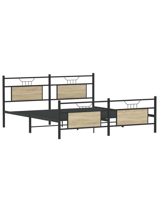 METALLIST VOODIRAAM ILMA MADRATSITA SONOMA TAMM 160X200 CM