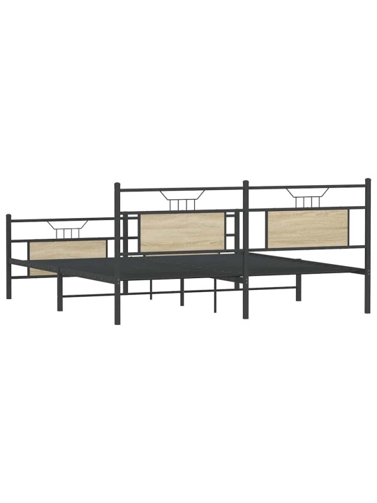 METALLIST VOODIRAAM ILMA MADRATSITA SONOMA TAMM 160X200 CM