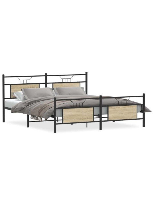 METALLIST VOODIRAAM ILMA MADRATSITA SONOMA TAMM 180X200 CM
