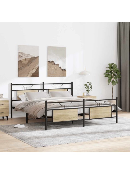 METALLIST VOODIRAAM ILMA MADRATSITA SONOMA TAMM 180X200 CM