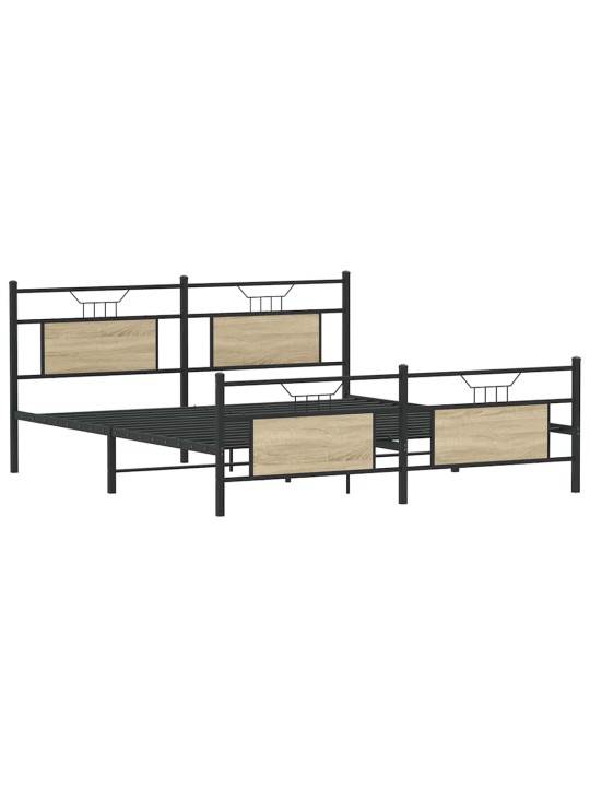 METALLIST VOODIRAAM ILMA MADRATSITA SONOMA TAMM 180X200 CM