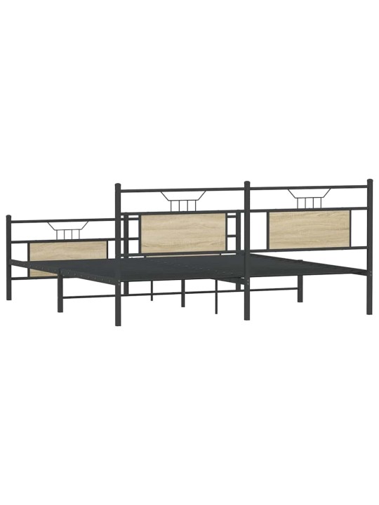 METALLIST VOODIRAAM ILMA MADRATSITA SONOMA TAMM 180X200 CM