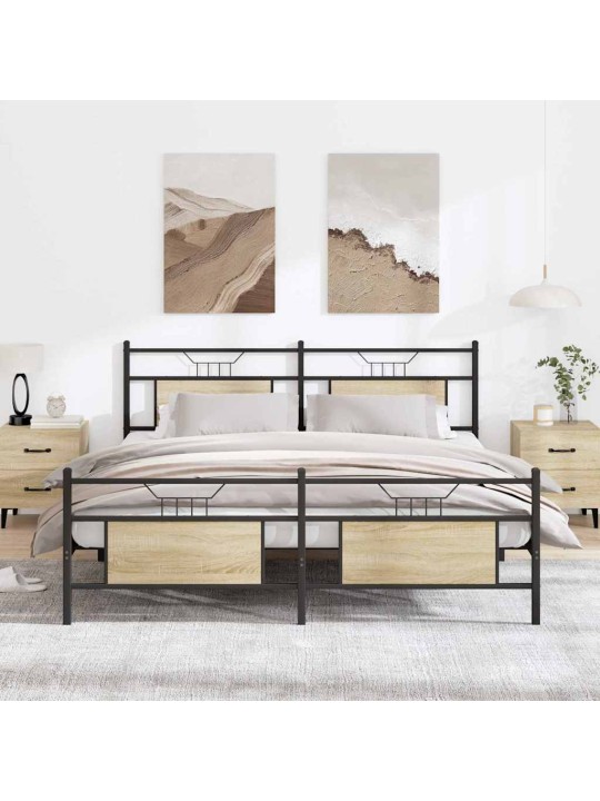 METALLIST VOODIRAAM ILMA MADRATSITA SONOMA TAMM 180X200 CM