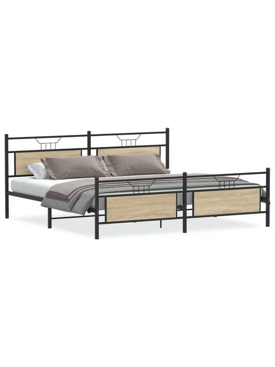 METALLIST VOODIRAAM ILMA MADRATSITA SONOMA TAMM 193X203 CM