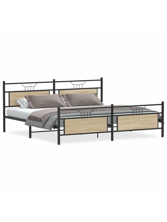 METALLIST VOODIRAAM ILMA MADRATSITA SONOMA TAMM 200X200 CM