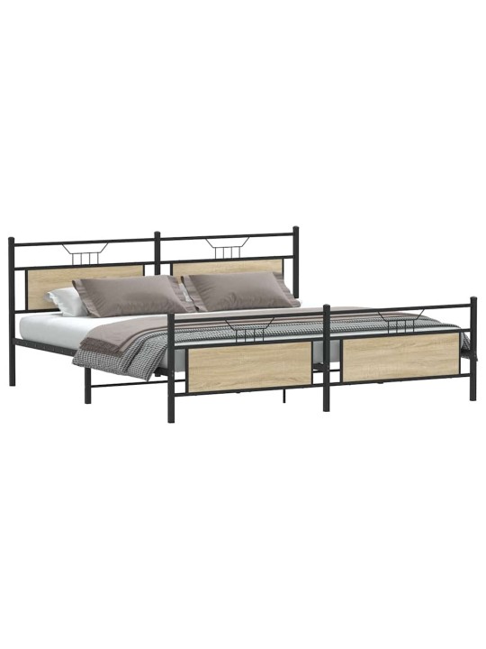 METALLIST VOODIRAAM ILMA MADRATSITA SONOMA TAMM 200X200 CM