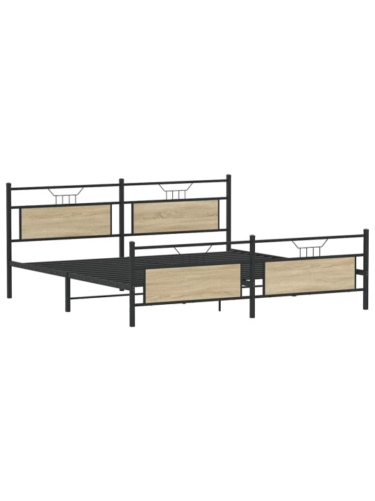 METALLIST VOODIRAAM ILMA MADRATSITA SONOMA TAMM 200X200 CM