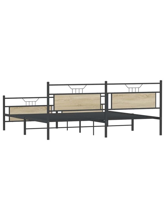 METALLIST VOODIRAAM ILMA MADRATSITA SONOMA TAMM 200X200 CM