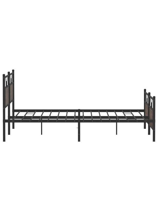 METALLIST VOODIRAAM ILMA MADRATSITA PRUUN TAMM 160X200 CM