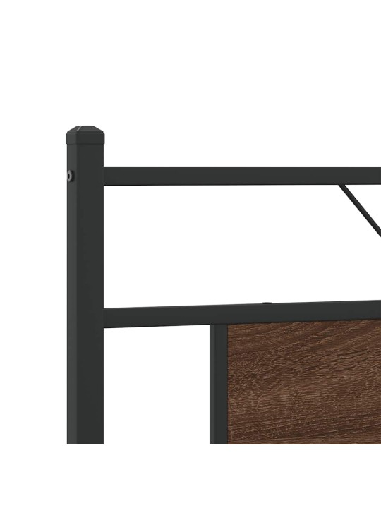 METALLIST VOODIRAAM ILMA MADRATSITA PRUUN TAMM 160X200 CM