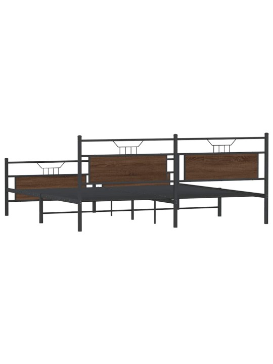 METALLIST VOODIRAAM ILMA MADRATSITA PRUUN TAMM 193X203 CM