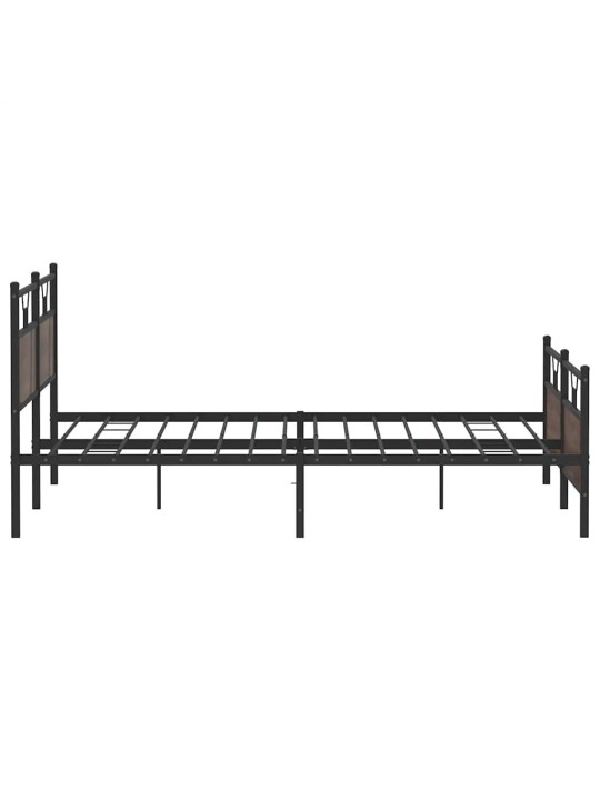 METALLIST VOODIRAAM ILMA MADRATSITA PRUUN TAMM 200X200 CM