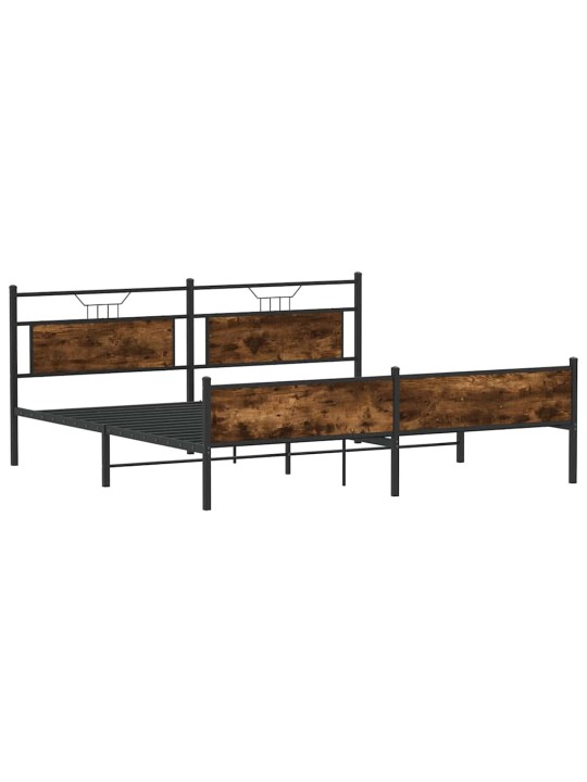 METALLIST VOODIRAAM ILMA MADRATSITA SUITSUTATUD TAMM 160X200 CM