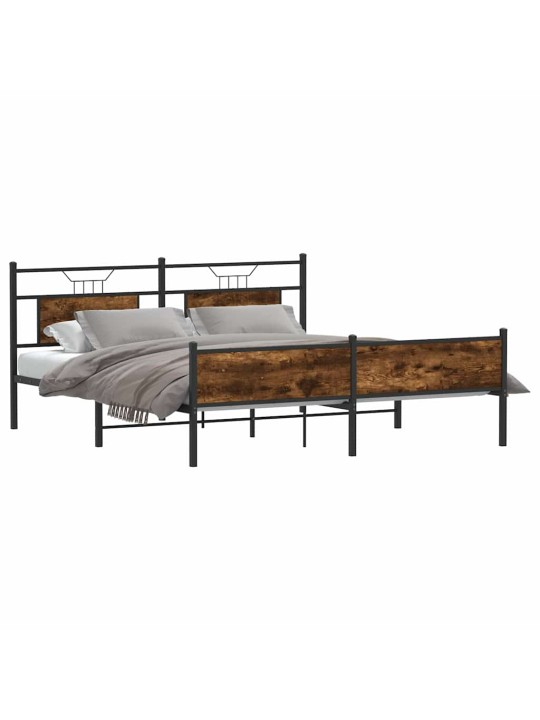 METALLIST VOODIRAAM ILMA MADRATSITA SUITSUTATUD TAMM 160X200 CM