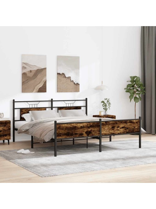 METALLIST VOODIRAAM ILMA MADRATSITA SUITSUTATUD TAMM 160X200 CM