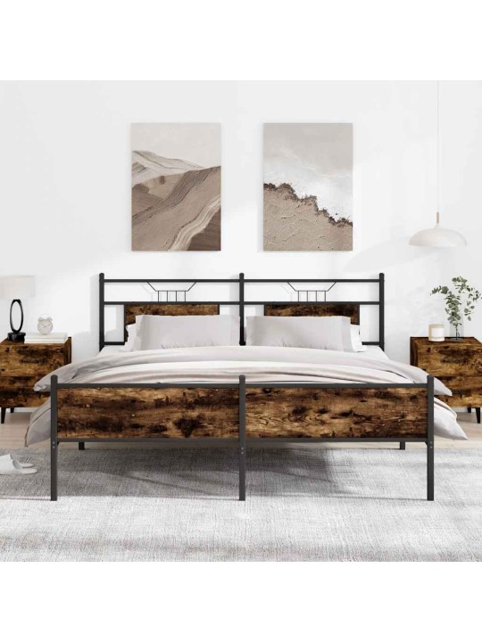 METALLIST VOODIRAAM ILMA MADRATSITA SUITSUTATUD TAMM 180X200 CM