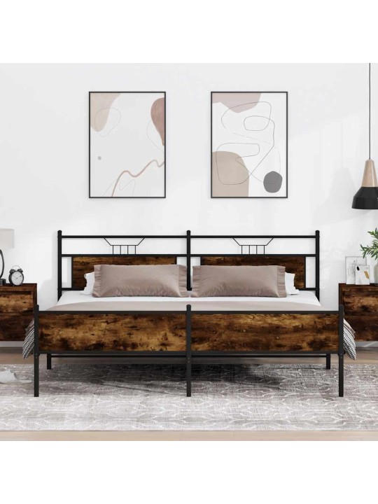 METALLIST VOODIRAAM ILMA MADRATSITA SUITSUTATUD TAMM 200X200 CM