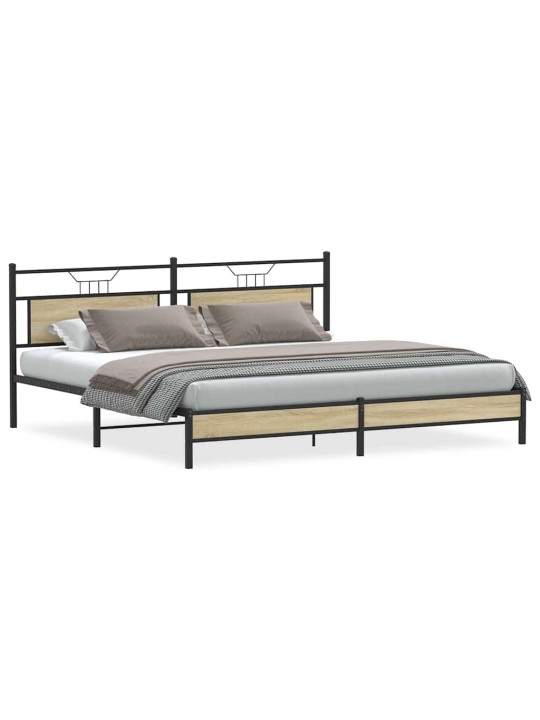 METALLIST VOODIRAAM ILMA MADRATSITA SONOMA TAMM 193X203 CM