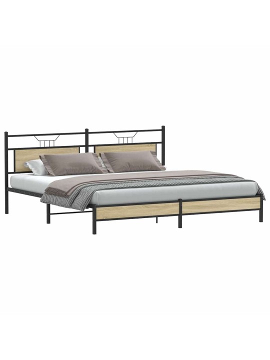 METALLIST VOODIRAAM ILMA MADRATSITA SONOMA TAMM 193X203 CM