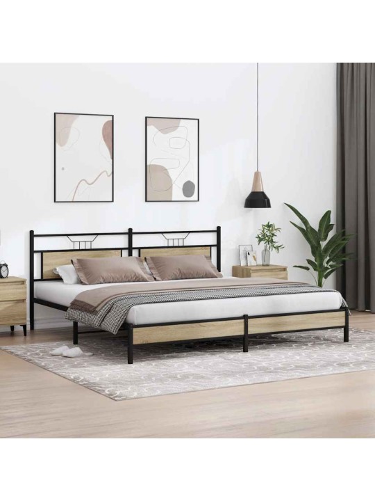 METALLIST VOODIRAAM ILMA MADRATSITA SONOMA TAMM 193X203 CM