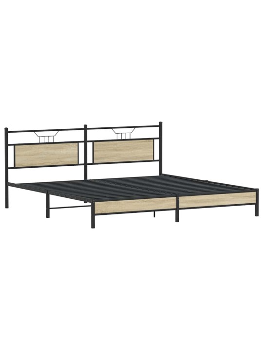 METALLIST VOODIRAAM ILMA MADRATSITA SONOMA TAMM 193X203 CM