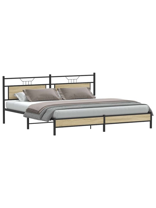 METALLIST VOODIRAAM ILMA MADRATSITA SONOMA TAMM 200X200 CM