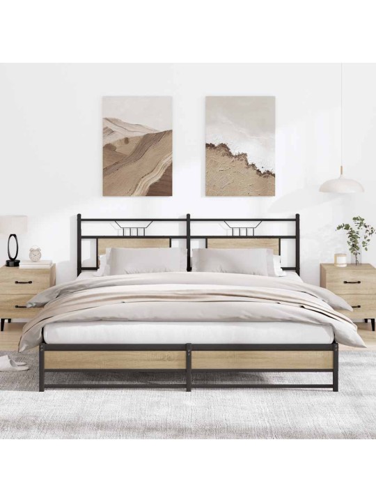 METALLIST VOODIRAAM ILMA MADRATSITA SONOMA TAMM 180X200 CM
