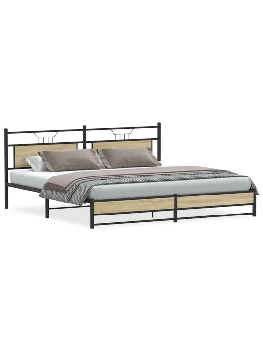 METALLIST VOODIRAAM ILMA MADRATSITA SONOMA TAMM 193X203 CM