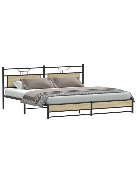 METALLIST VOODIRAAM ILMA MADRATSITA SONOMA TAMM 193X203 CM
