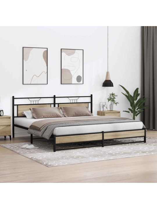 METALLIST VOODIRAAM ILMA MADRATSITA SONOMA TAMM 193X203 CM