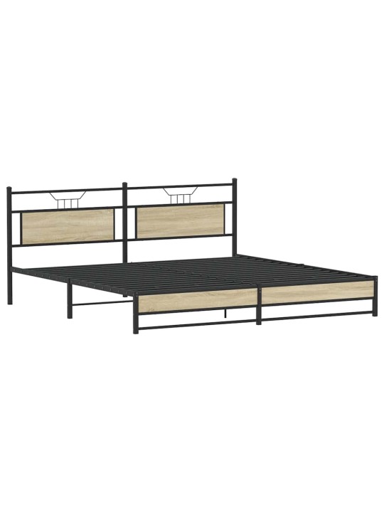 METALLIST VOODIRAAM ILMA MADRATSITA SONOMA TAMM 193X203 CM