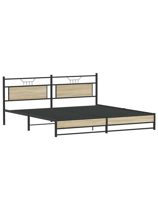 METALLIST VOODIRAAM ILMA MADRATSITA SONOMA TAMM 200X200 CM