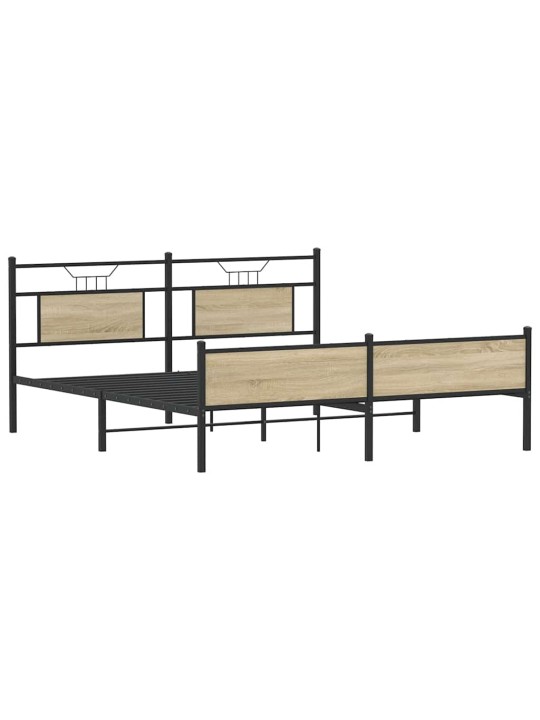 METALLIST VOODIRAAM ILMA MADRATSITA SONOMA TAMM 160X200 CM