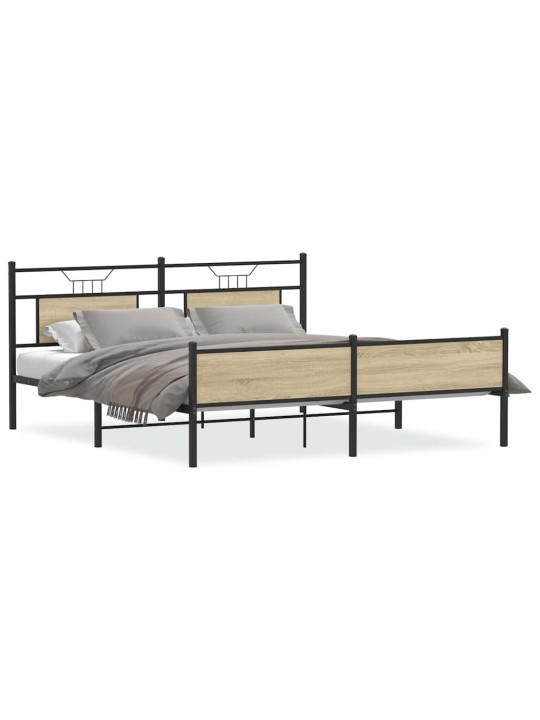 METALLIST VOODIRAAM ILMA MADRATSITA SONOMA TAMM 180X200 CM
