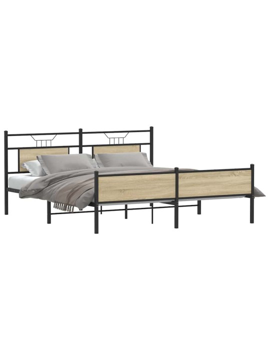 METALLIST VOODIRAAM ILMA MADRATSITA SONOMA TAMM 180X200 CM