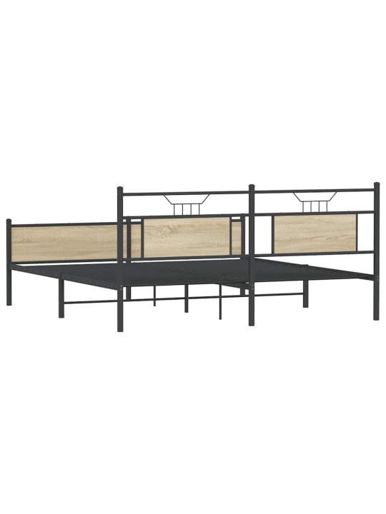 METALLIST VOODIRAAM ILMA MADRATSITA SONOMA TAMM 180X200 CM