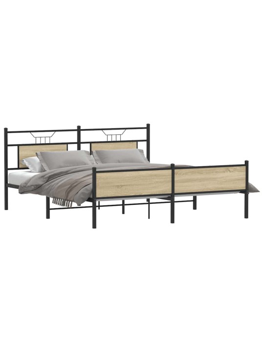 METALLIST VOODIRAAM ILMA MADRATSITA SONOMA TAMM 183X213 CM